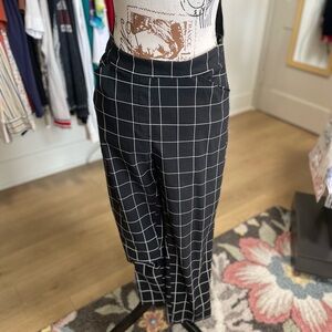 Zac & Rachel Black and White Grid Pants